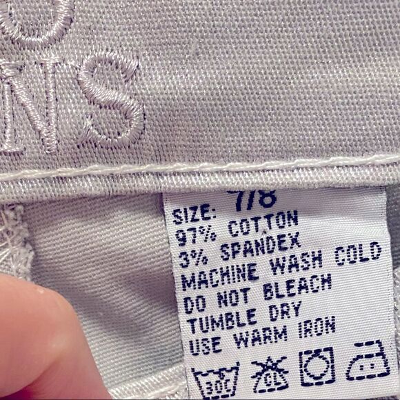 🌷 Ego Jeans 🌷 Silver Shiny Sparkle Look Pants - Picture 6 of 8